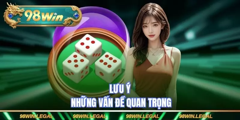 Lưu ý những vấn đề quan trọng